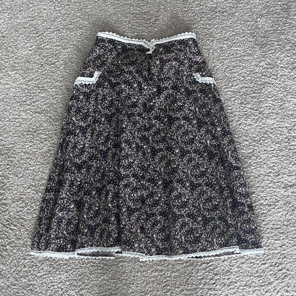 Vintage Gunne Sax Floral Prarie Skirt